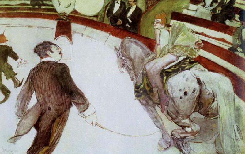 Henri de toulouse-lautrec at the cirque fernando the ringmaster china oil painting image